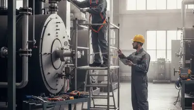 Boiler repair technician servicing a home in Kissimmee, FL for fast, reliable plumbing help