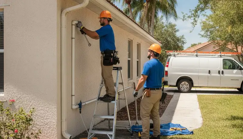 Plumber repairing a sink in Kissimmee, FL for professional plumbing repair services