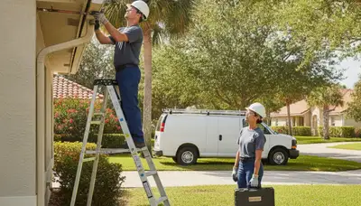 Kissimmee, FL plumber repairing a leak for a local plumbing service call