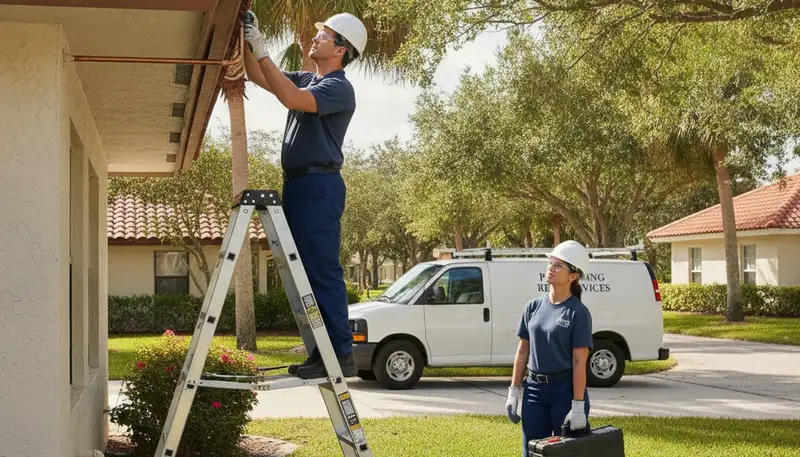 Plumbing repair service in Kissimmee, FL for residential and commercial leaks, clogs, and pipe repairs