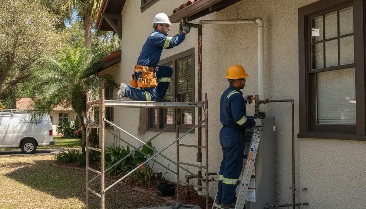 Kissimmee, FL plumbing repair service truck for emergency leak and drain fixes
