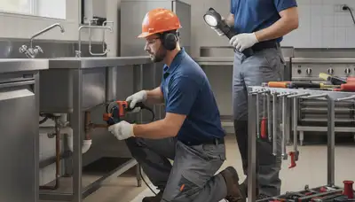 Plumber repairing residential pipes in Kissimmee, FL for a local plumbing service