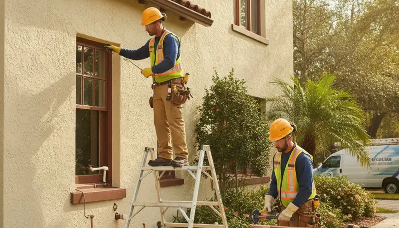 Plumber repairing a leak in Kissimmee, FL for trusted plumbing repair service