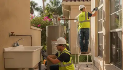 Plumber repairing a pipe in Kissimmee, FL for fast plumbing repair service