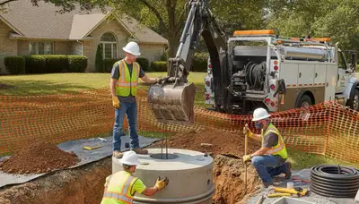 Septic tank installation by On Call Plumbers for Kissimmee, FL homes and service sites