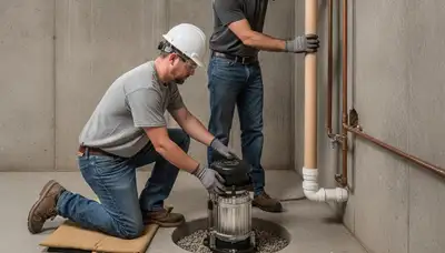 Sump pump installation for Kissimmee, FL homes to protect against heavy rain and rising groundwater