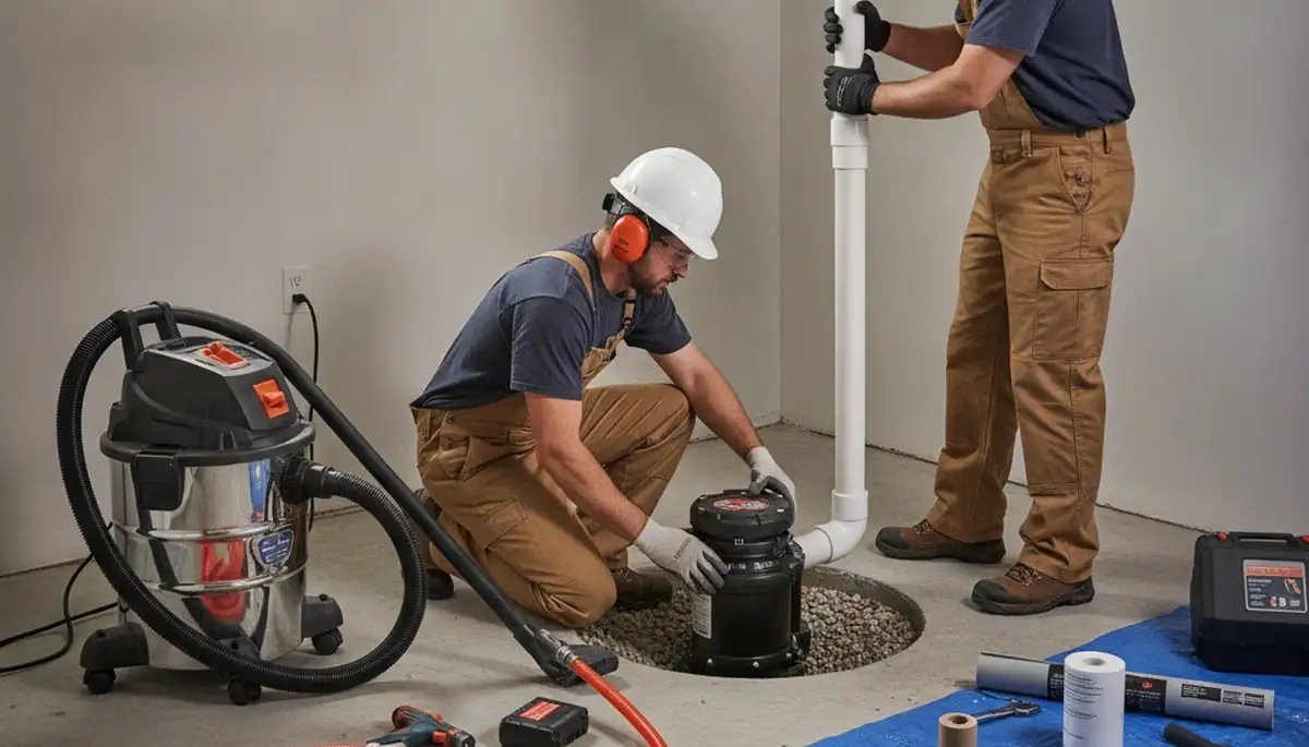 Sump pump installation in Kissimmee, FL for homes with heavy rain and groundwater protection