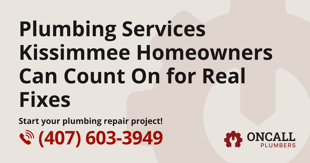 Plumber Kissimmee Fl